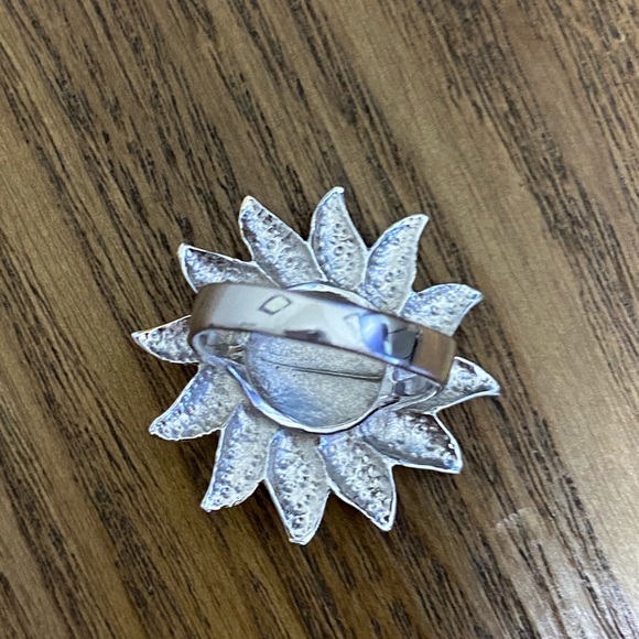 Silver and gold sun ring - Picture 3 of 3